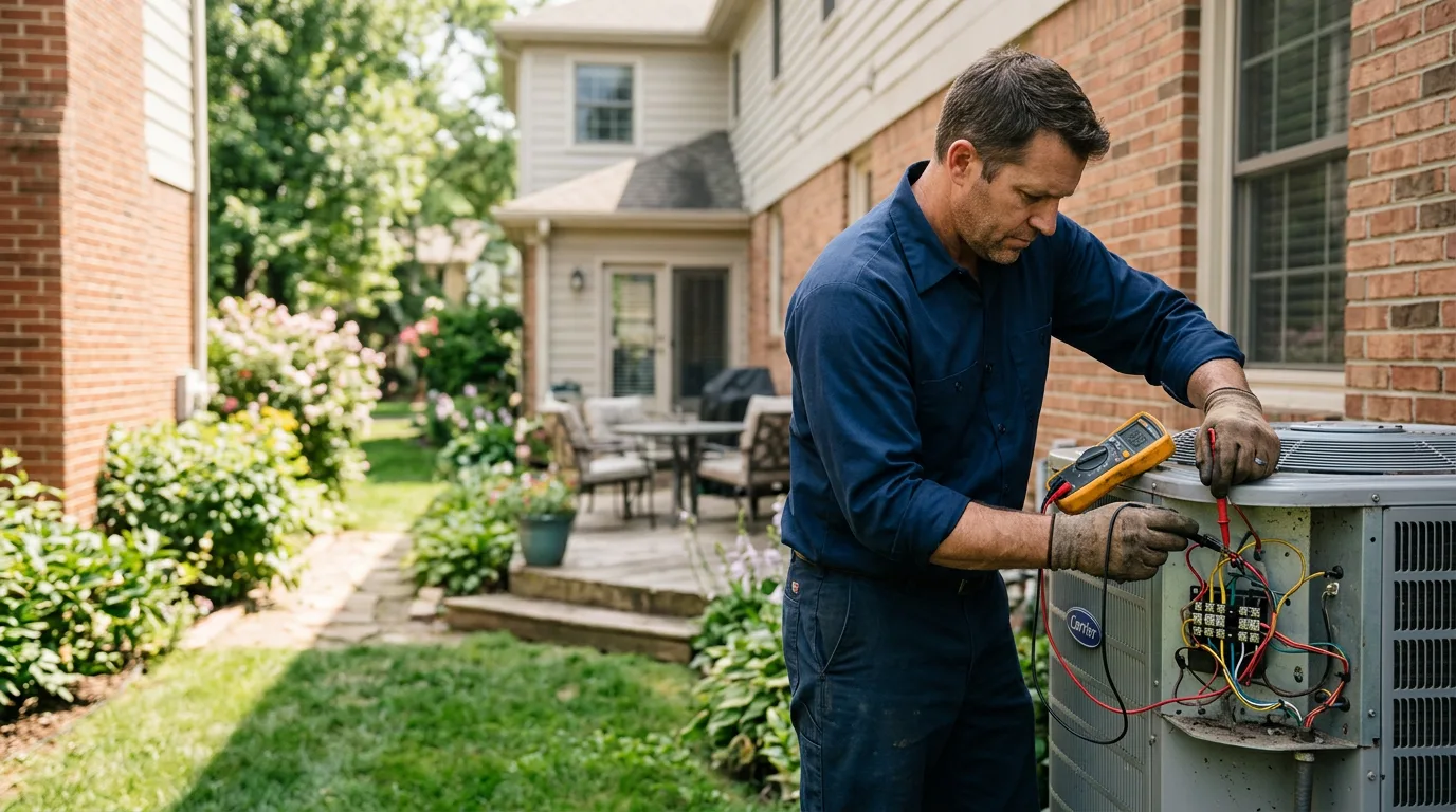 HVAC technician working near Leland, MS